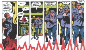 Le surdécoupage de Bernie Kriegstein a influencé Miller dans son découpage BD.