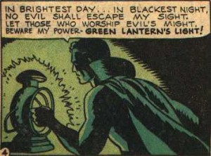 ... par la lumière de la lanterne verte !!